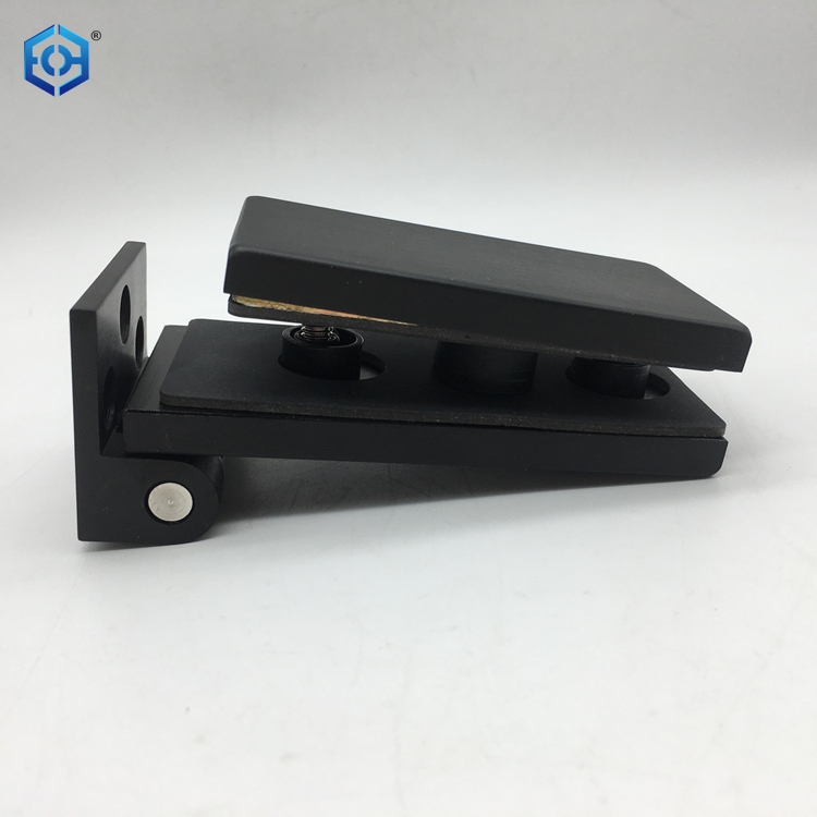 Silver Glass Door Hardware Aluminum Wall To Glass Door Pivot Hinge