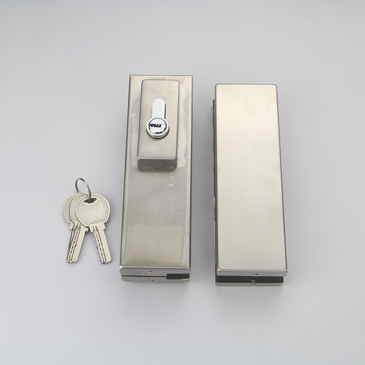 Stainless Steel 304 Frameless Glass Door Lock without Handle for Glass Door