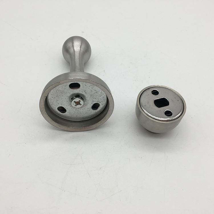 Stainless Steel Modern SoftCatch Door Stop in Brushed Satin