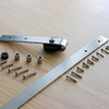 Satin Nickel Stainless Steel Mini Sliding Barn Door Hardware for Cabinets