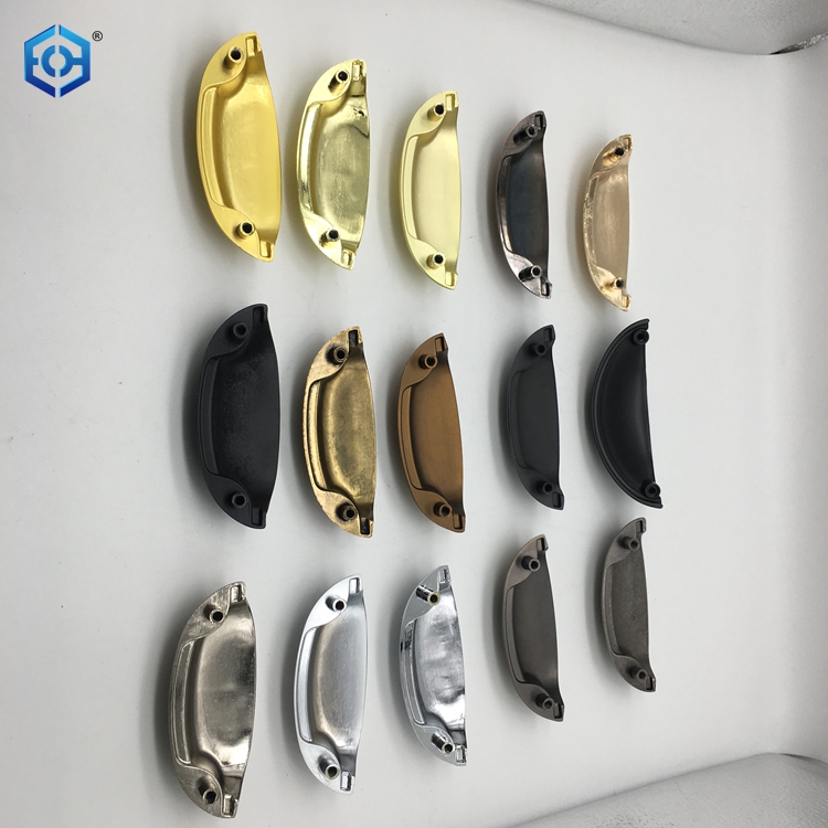 Retro Metal Cupboard Door Furniture Antique Shell Vintage Knobs