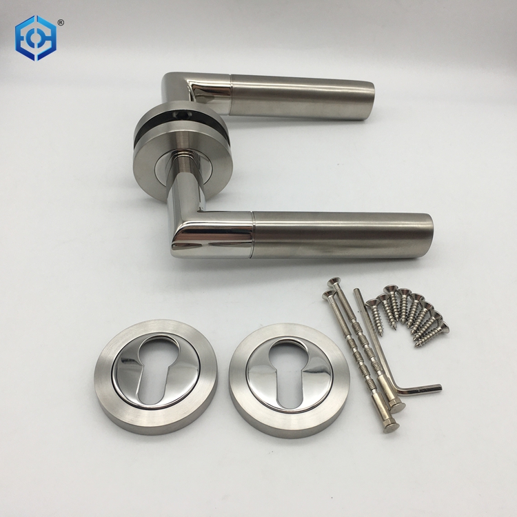 PSS And SSS Stainless Steel Oval Tube Door Lever Handle