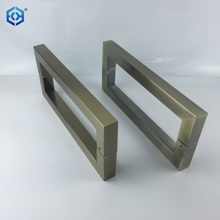 AB Stainless Steel Square Hollow Tube Glass Door Pull Handles