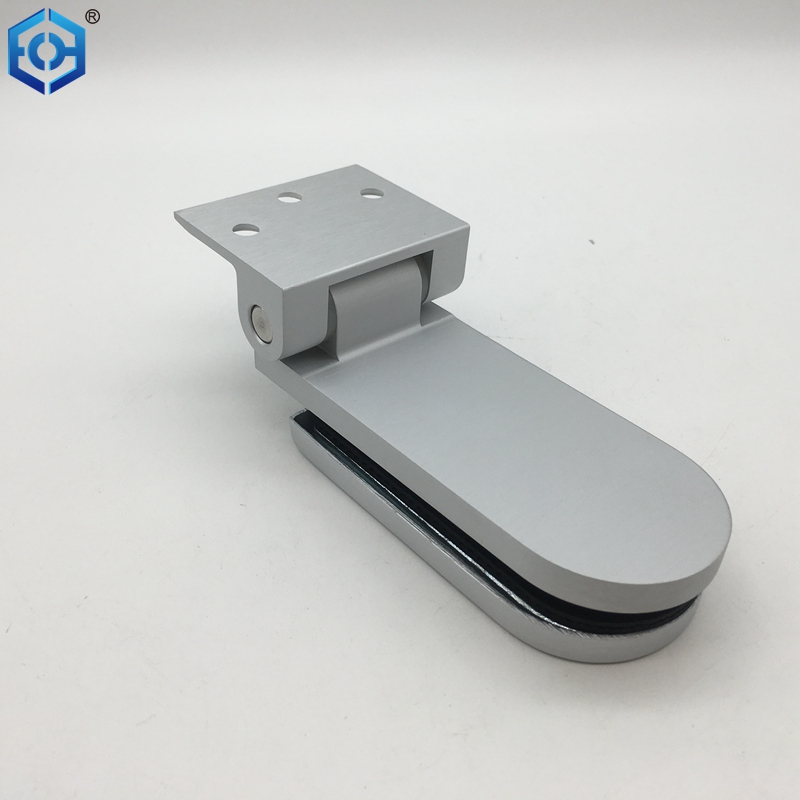 Silver Self Closing Aluminum Hinge Round Design for Single Swing Door