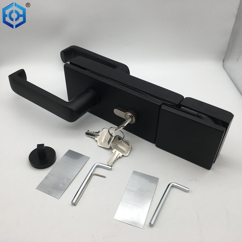 Double Side Glass Door Aluminum Or Stainless Steel 304 Door Lock with