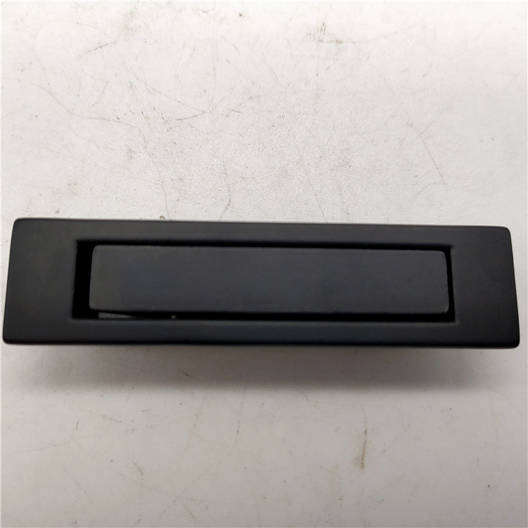 Black Zinc Alloy Furniture Concealed Wardrobe Drawer Flush Pull