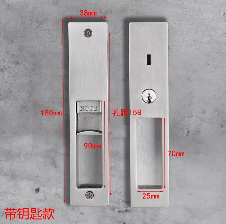 ECH Hardware Indicator Sliding Door Lock Zinc Alloy Sliding Door Lock