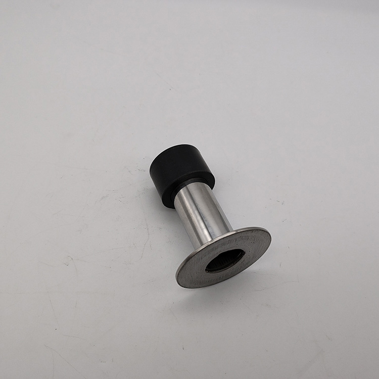 Door Accessories Wall Mount Or Floor Mount Stainless Steel Door Stopper with Black Rubber Mushroom Shape