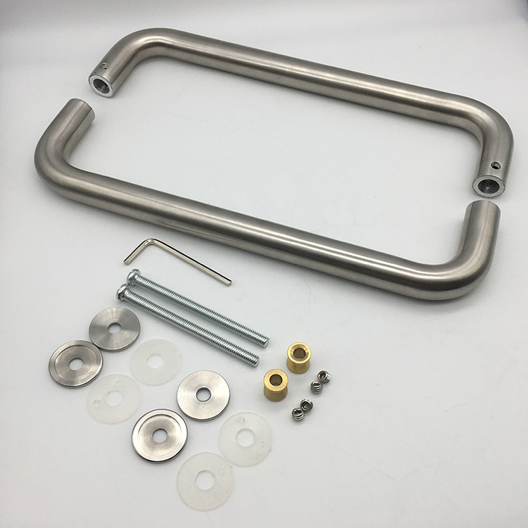  China Wholesale Bathroom Stainless Steel Shower Glass Door Pull Handles