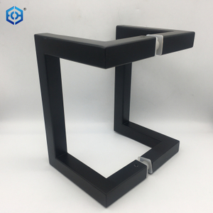 Matte Black Door Handle Rectangular Stainless Steel Pull Handle