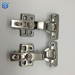 Factory Full Overlay Clip-on Soft Closing Furniture Cabinet Hinge with Four Holes Base/plate
