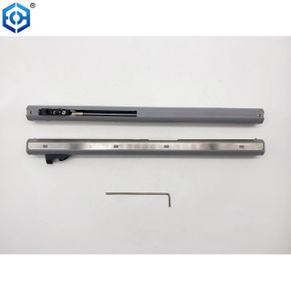 Barn Door Soft Close Mechanism Adjustable Tension Spring Buffer Damper Hole-Free Drilling Perfect for Silver Round Track 