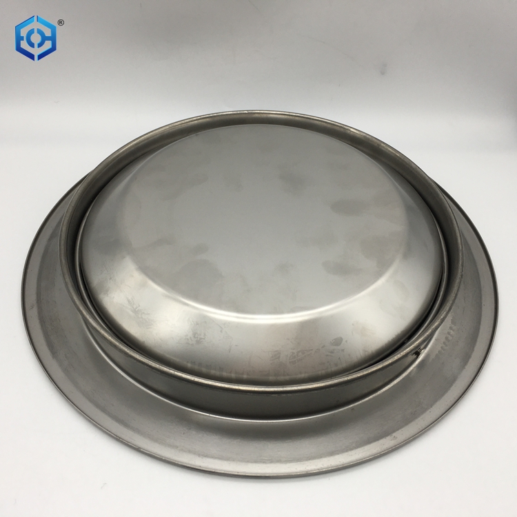 Stainless Steel Garbage Flap Lid Trash Bin Cover Flush Built-in Balance Swing Flap Garbage Lid for Kitchen Counter Top D
