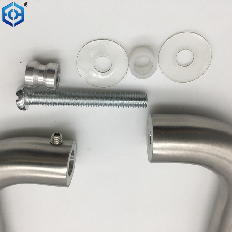 SUS304 Stainless Steel Polished Chrome Shower Glass Door Handle for