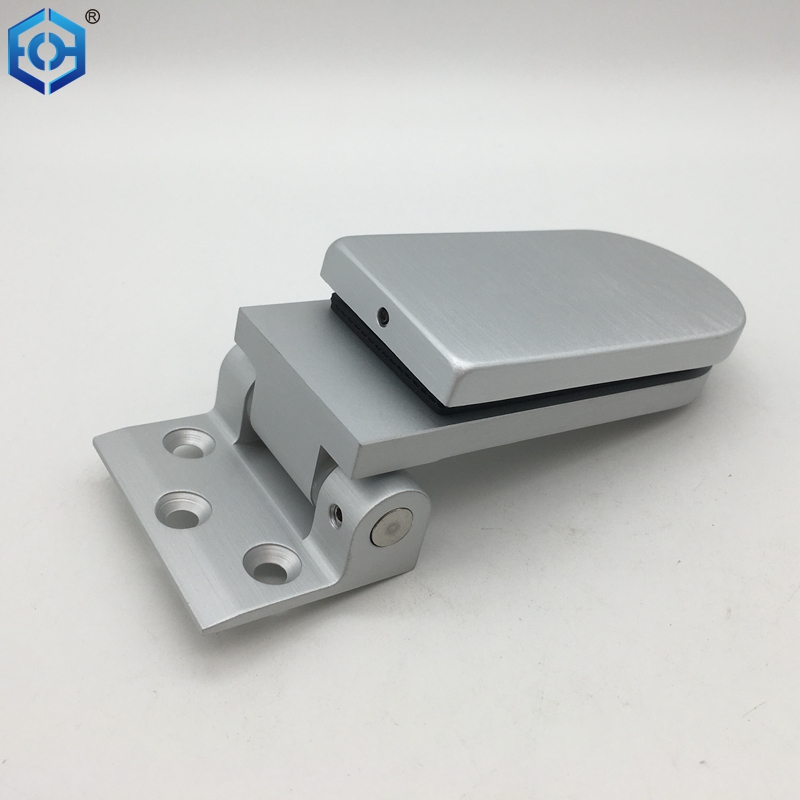 Silver Self Closing Aluminum Hinge Round Design for Single Swing Door