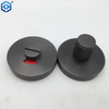 Knurled Pattern Bathroom Thumb Turn Lock Satin Stainless Steel Or Grey