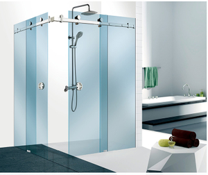 China Manufacturer Sliding Glass Door System Shower Door Hardware Bathroom Glass Fitting