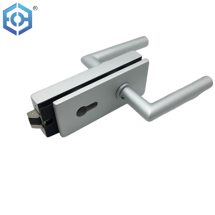 Popular Lockstitch Aluminum Allloy Key Glass Door Lock