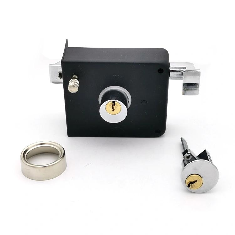 South America Wooden Door Brass Latch 120mm Case Rim Door Lock