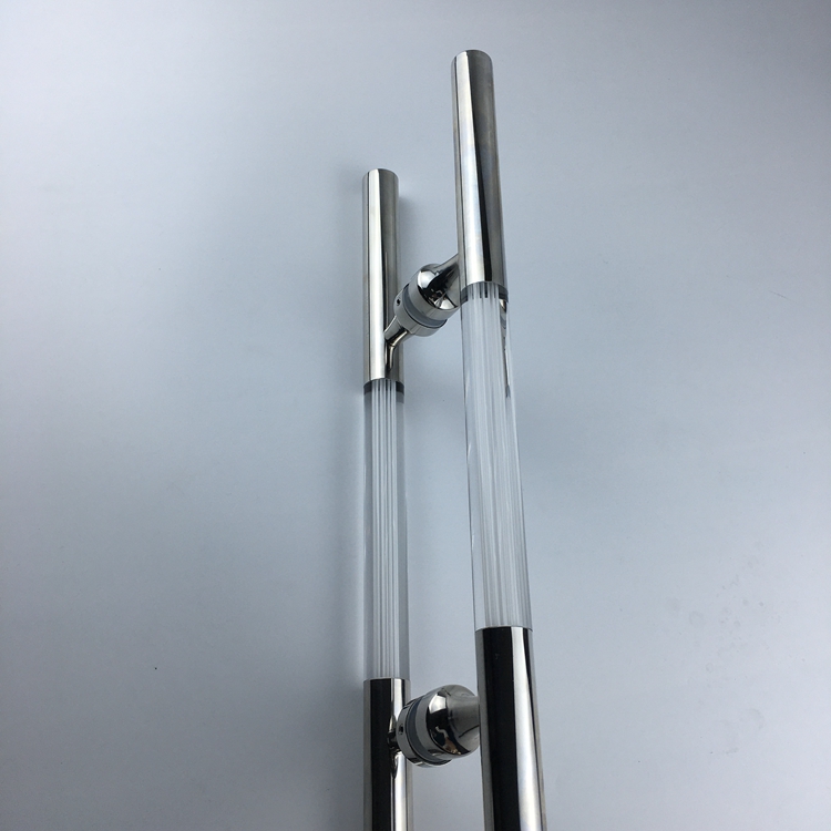Silver Stainless Steel And Plastic Antique Door Hardware Large Exterior Bathroom Door Pulls Handles