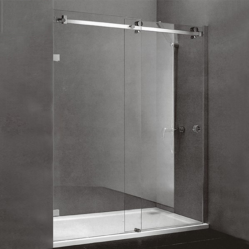 Frameless Sliding Glass Door System Hardware Glass Door Stainless Steel Bathroom Glass Door 