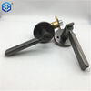 Gun Black Zinc Alloy Locking Lever Handle Lock Hardware Tubular Cylinder Entry Door Key
