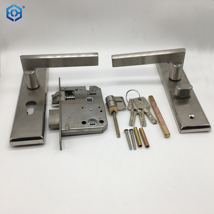 Stainless Steel door hardware security front door handle locks set price