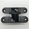 Black 180 Degree Zinc Alloy 3D Adjustable Concealed Door Hinge