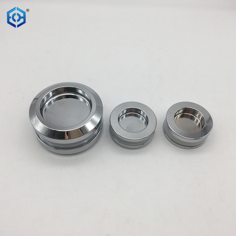 Aluminum Round Glass Knobs And Pulls Sliding Door Pull for Furniture Or Cabinet