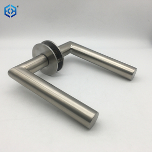 New Design Stainless Steel Thin Rose Wooden Door Lever Handles