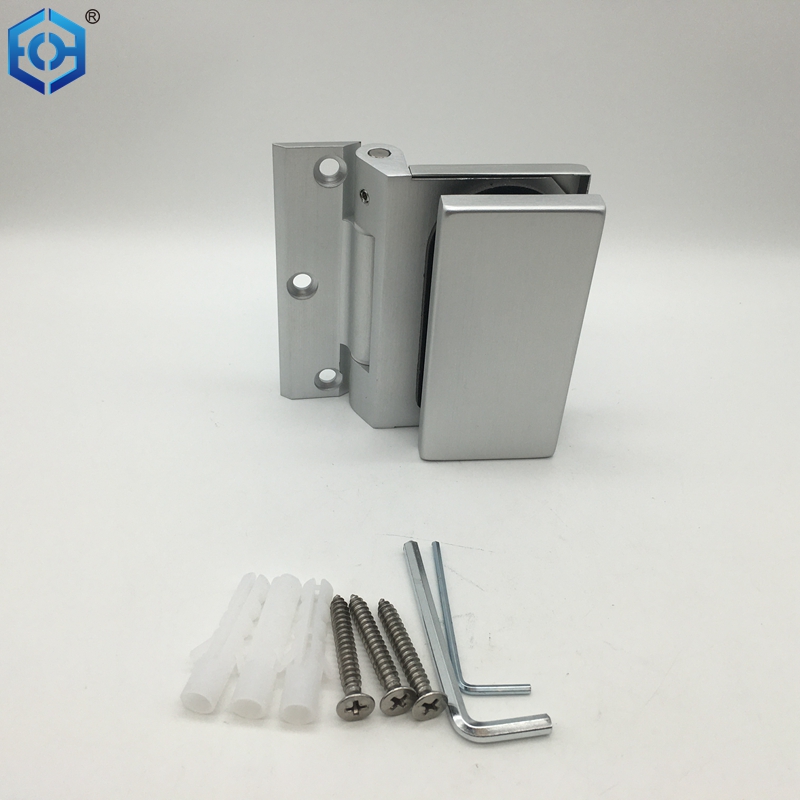 Silver Aluminum Glass To Wall Shower Door Hinges - Buy heavy duty glass ...