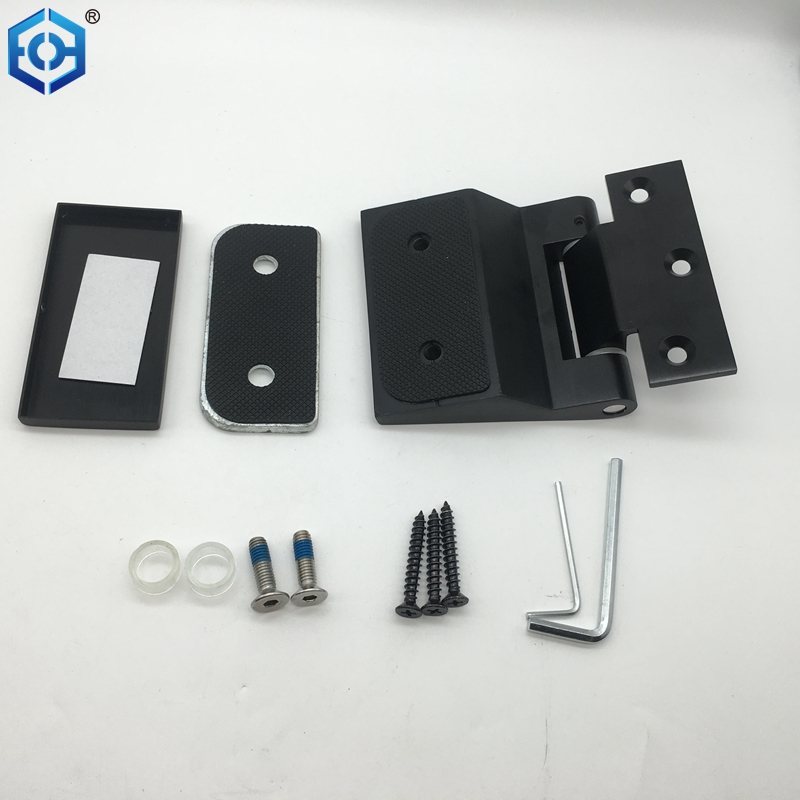Wall Mounted Glass Door Hinge with Stickon Cover Plate Is Suitable for