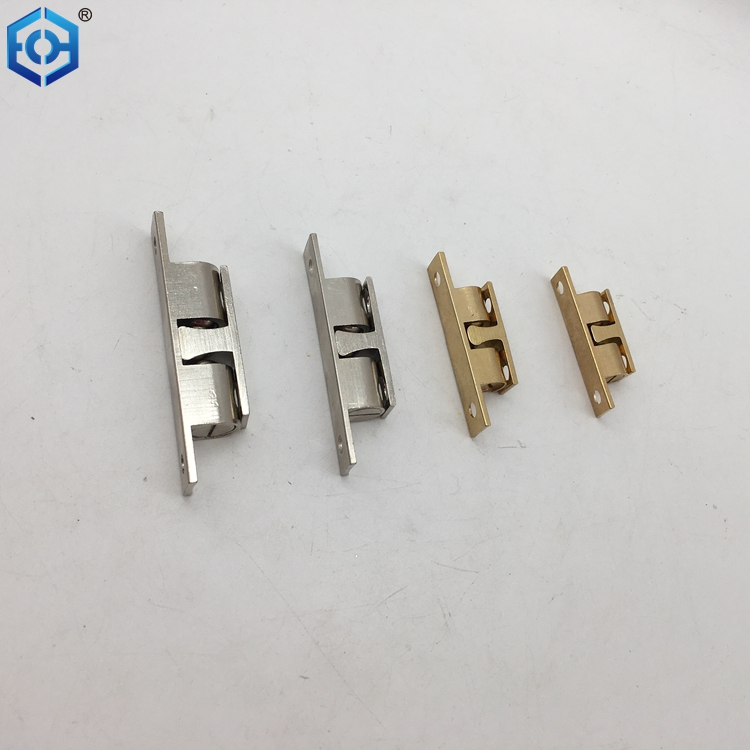 Brass Double Ball Catch Cabinet Door Latch All Copper Touch Beads Lock Door Spring Clip Cabinet Door Catches