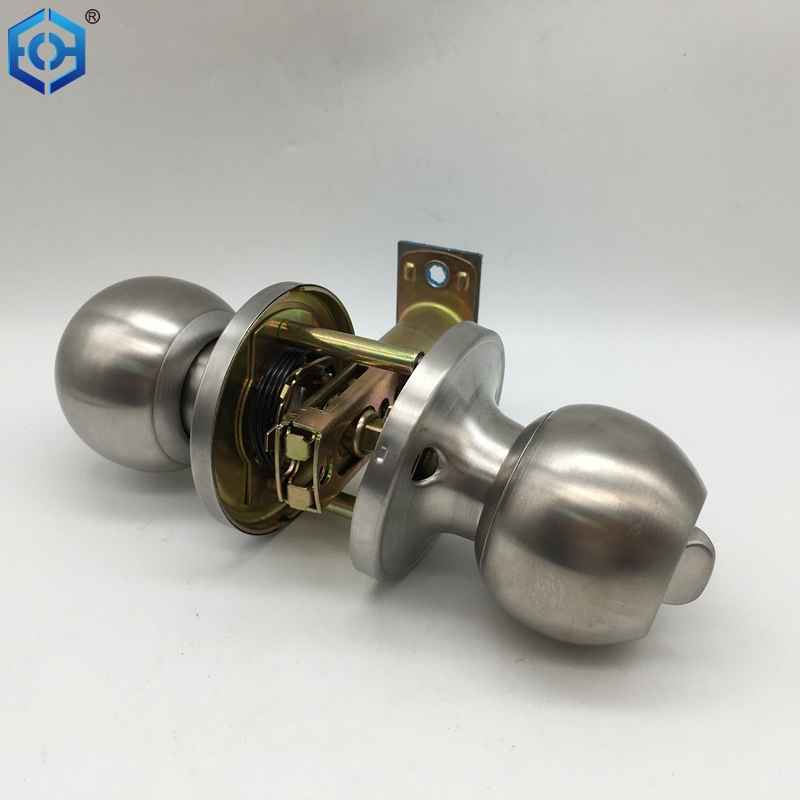 Satin Nickel Stainless Steel 201 Interior And Exterior Bathroom Door ...