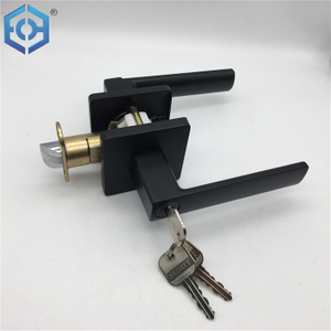 ECH Black Keyed Entry Lever Security Zinc Alloy Door Locks for Aluminium Doors