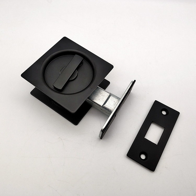 Black Stainless Steel Interior Door Privacy Pocket Latch Oiled Bronze