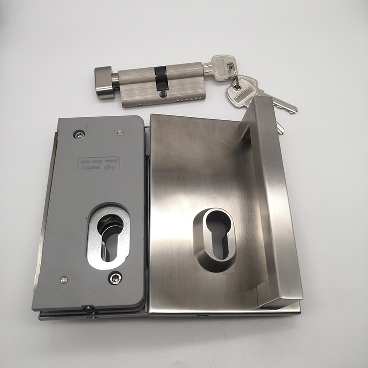 Everstrong Stainless Steel Frameless Single Glass Sliding Door Lock