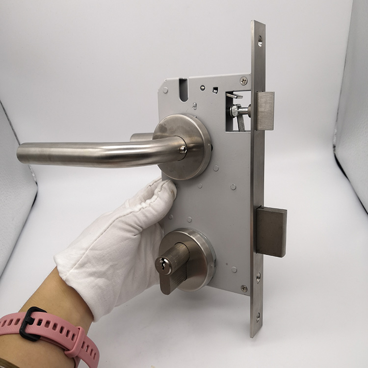 Stainless Steel Fired Door Lock Mortice Escape Door Lock Panic Function Lock 60X85mm