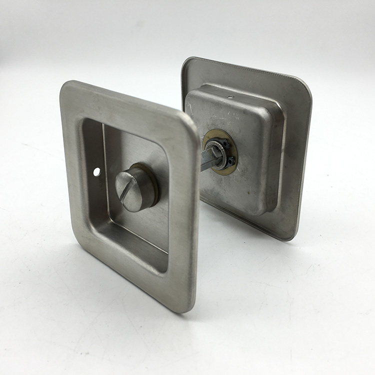 Square Stainless Steel Hidden Flush Door Recessed Pull Sliding Door Handle