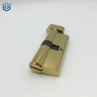 PVD Brass Single Cylinder Thumb Turn Euro Deadbolt Lock