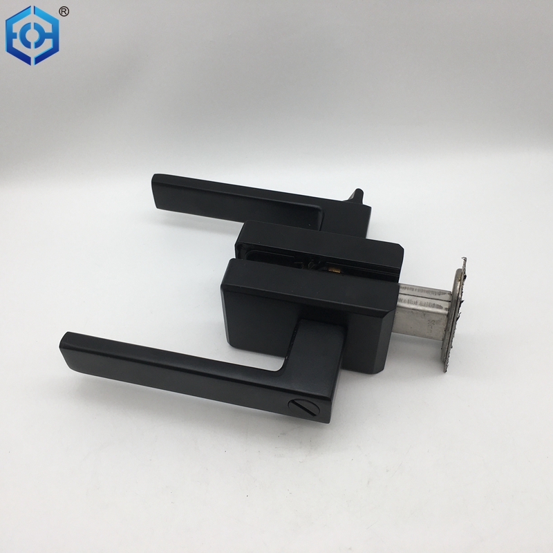 Black Aluminum Lever Door Lock for Slim Frame Glass Door Buy schlage