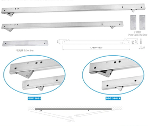 Hot Sale Ss304 Stainless Steel Door Closer Stainless Steel Concealed Coordinator 