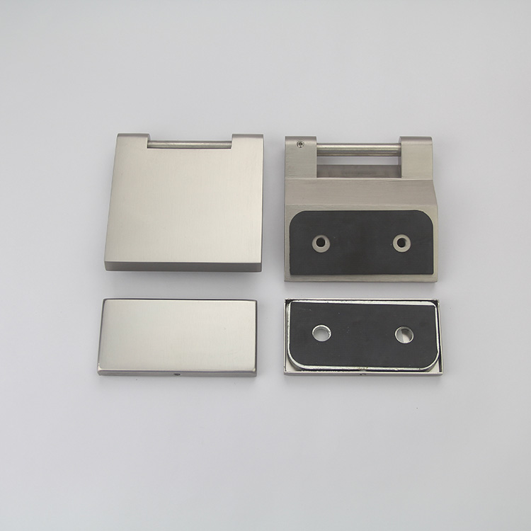 Black Stainless Steel Glass Hinge for Glass Door in Satin & Polish