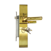 Golden Southeast Asia Style Stainless Steel Combination Door Lock 