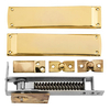 (EDC002)brass Floor Spring Door Closer Double Acting Floor Spring Hinge for Cafe/kitchen Door stain Nickel/brass