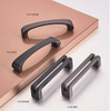 colour golden/black/white/gray/brown Zinc Alloy and Leather new design furniture cabinet hardware Leather furniture handle 