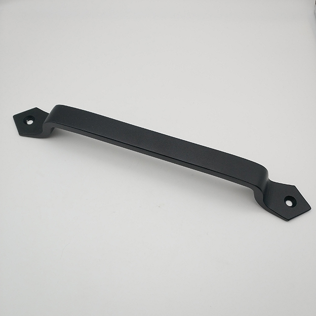 Hot Sale New Design Cast Aluminum Black Heavy Duty Solid Square Barn Door Handle