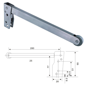 Pss Stainless Steel 304 Door Closer Door Selector (L-Shape)