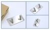 3M Sticker Adhesive Key Holder Wall Kitchen Bathroom Organizer double Hanger Hook Stainless Steel door hooks