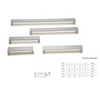 Probrico Square Kitchen Cupboard Handles And Pulls 5 inch Holes Centers Stainless Steel Cabinet Drawer Handles
